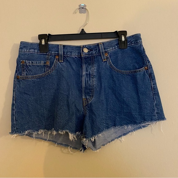 Levi’s 501 High Rise Denim Cut Off Shorts 30 - Picture 1 of 3